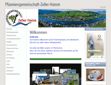 Tablet Screenshot of pfarreiengemeinschaft-zeller-hamm.de